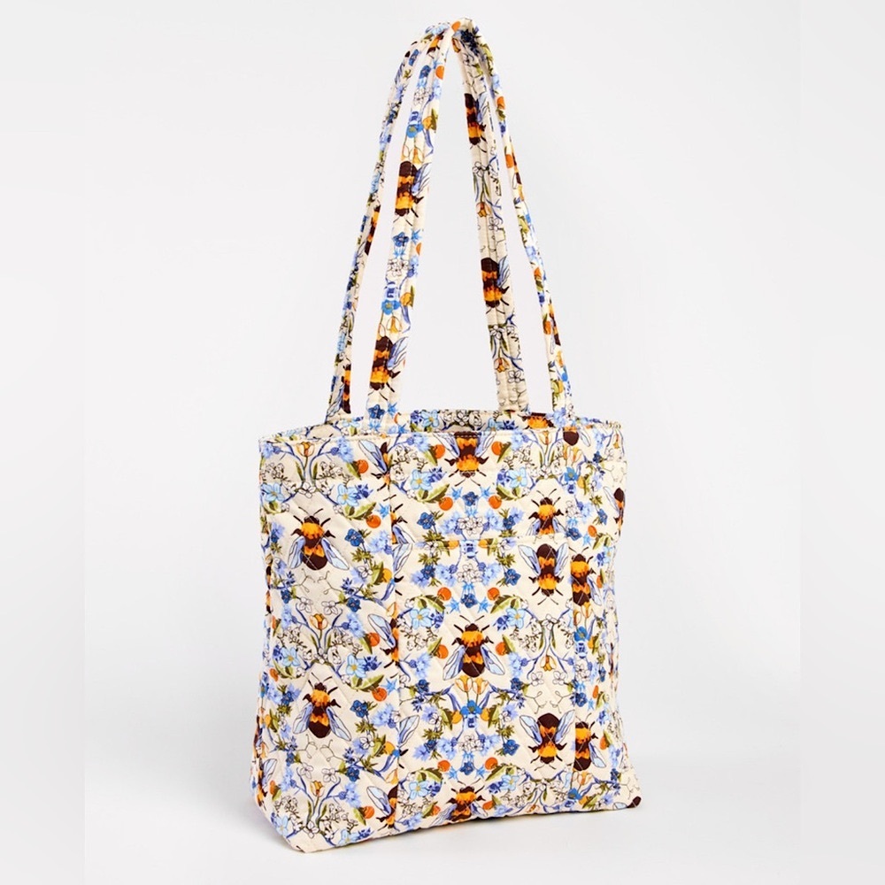 Vera Bradley French Bee and Floral Shoulder Bag - Lightly quilted.